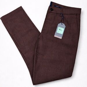 Ben Sherman Men’s Brown Pants 33x32 | Slim Fit Stretch | New With Tags MSRP $99